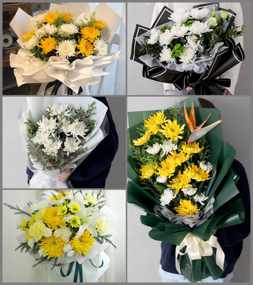 四川广安华蓥市天池镇白事花束代送